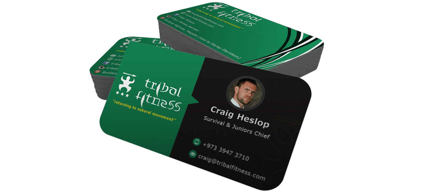 tribal fintess business card